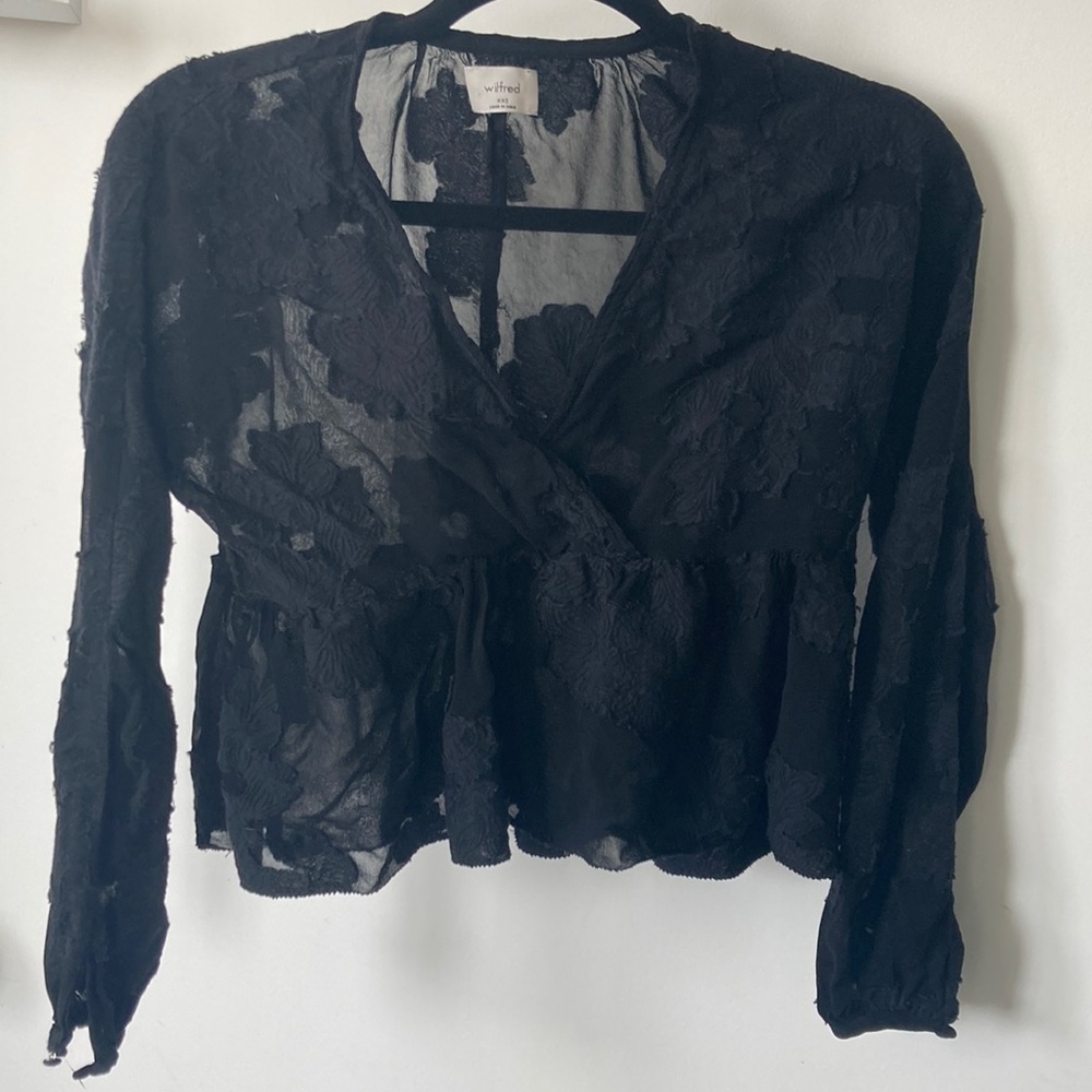 Wilfred black blouse